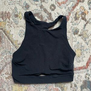 Black Racerback Crop Top